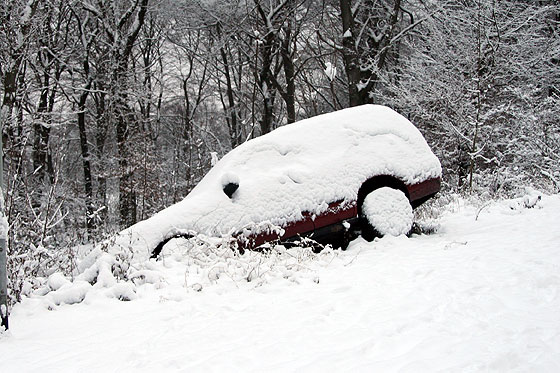 Autounfall im Schnee